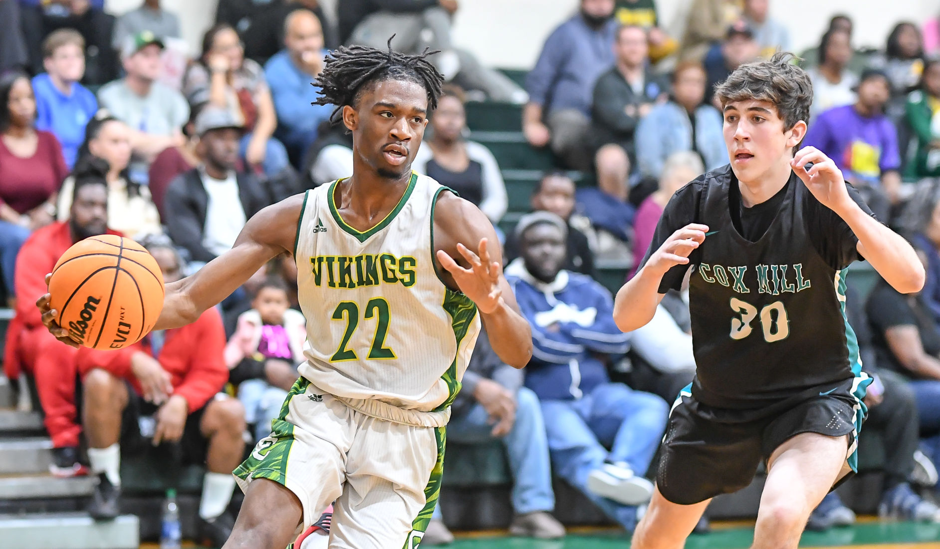Friday night high school basketball action